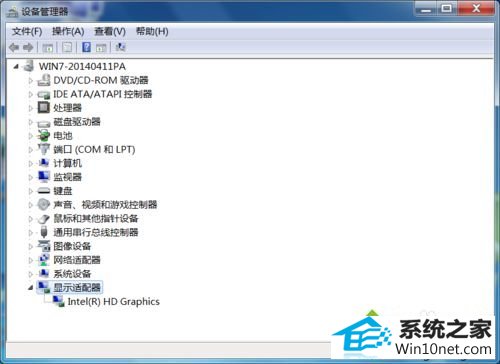 单击显示适配器 win10系统电脑提示“视频卡驱动不支持Aero”的图文步骤